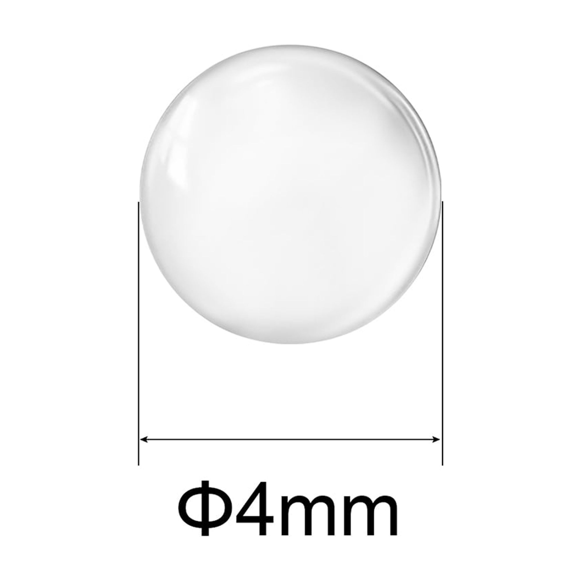 Unique Bargains Round Clear Glass Ball Boiling Stones Soda Lime Glass Beads 0.16 in