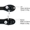 thumbnail image 2 of Patins à Roulettes Noirs base à Quatre Roues Double Rangée Support Patins à Roulettes base Plaque Inférieure Noir Quatre Roues Double Rangée Support Patins à Roulettes base Plaque Inférieure, 2 of 5