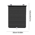 thumbnail image 2 of Adjustable Roller Window Shade, No Drill Suction Cup Mount, Sunscreen Light Blocking Blind, Expandable for Bedroom, Office, Home Windows and Car Windshield Use, 49*20in, Gray, 2 of 6