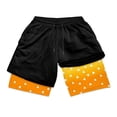 thumbnail image 4 of Pantalones cortos de doble capa para hombre, 2 en 1, secado rápido, transpirables, deportivos, de entrenamiento, ajustados, 4 of 5