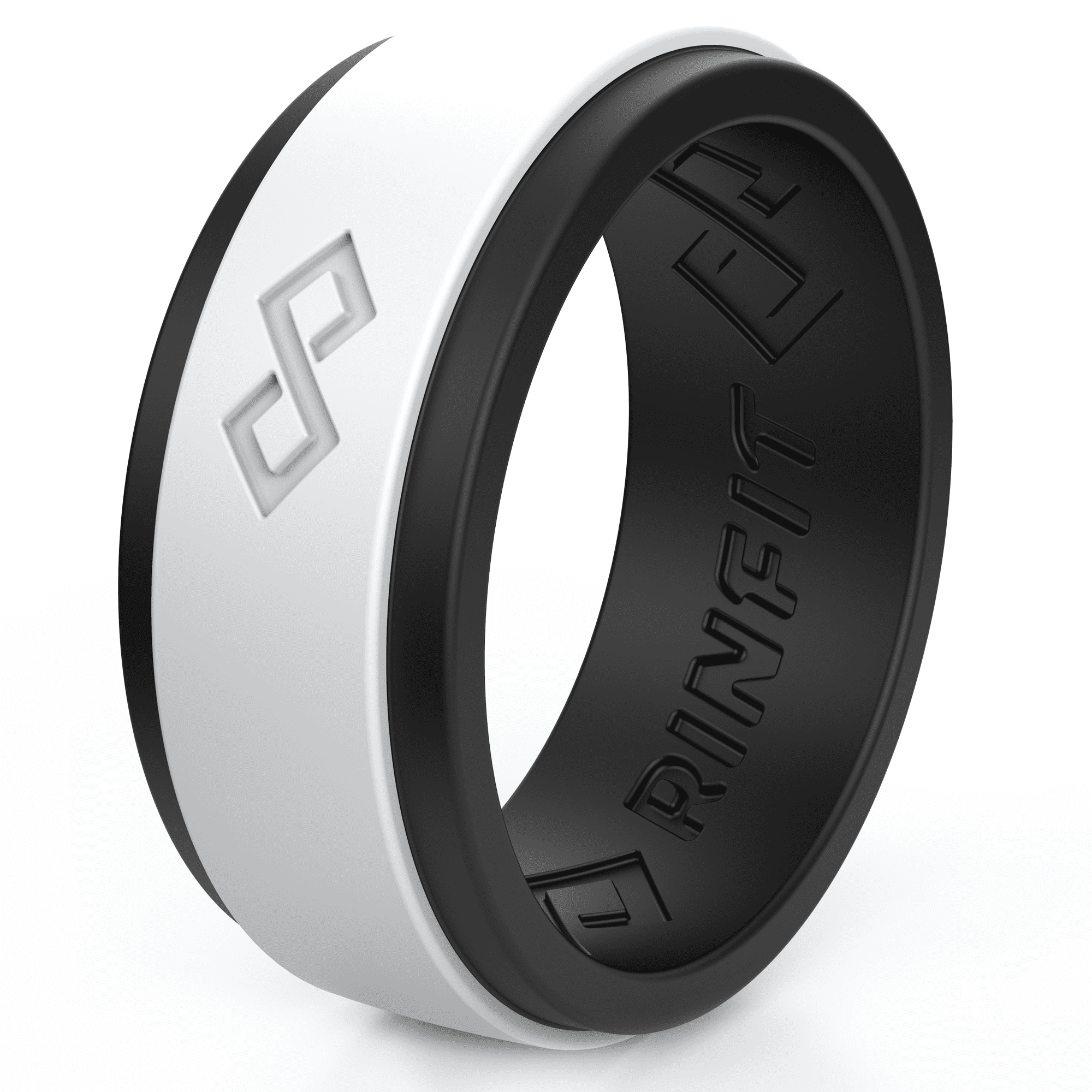 Soft Silicone Wedding Ring Men Black Rubber Band Comfortable Lifestyle Size 12 