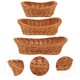 thumbnail image 4 of Cesta para pan, 3 piezas, cesta para frutas, soporte para servir comida de cocina, cesta de ratán sintético., 4 of 7