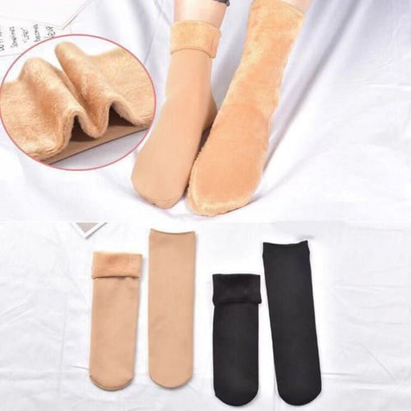 SPRING PARK 2 Pairs Socks Warm Socks For Women Socks For Women Knit Winter Socks, Womens Soft Middle Tube Socks