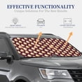 thumbnail image 4 of Naloa Golden Christmas Balls Print 2-Piece Windshield Sunshade,Foldable Car Front Window Sun Shades,for Most Sedans SUV Truck-Large, 4 of 6