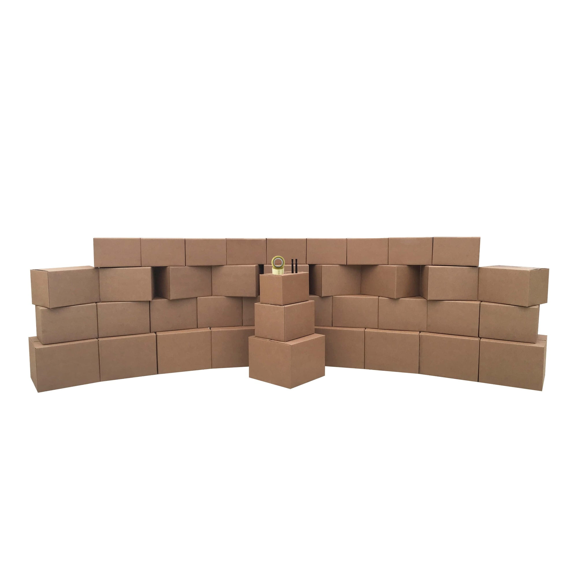 uBoxes Moving Boxes 3 Room Economy Kit 40 Boxes & Packing Supplies