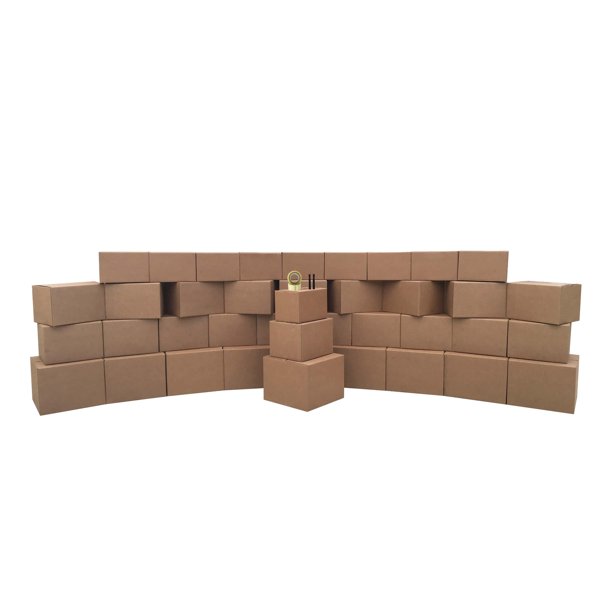 uBoxes Moving Boxes 3 Room Economy Kit 40 Boxes & Packing Supplies