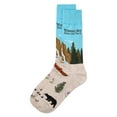 thumbnail image 3 of MeMoi Men's Yosemite Rayon From Bamboo Crew Socks - Mens - Male, 10-13, Ivory Heather, 3 of 4