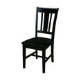 thumbnail image 5 of 36" Round Top Dining Table with 12" Leaf and 2 San Remo Chairs - Black - 3 Piece Set, 5 of 5