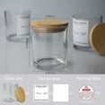 thumbnail image 2 of 10oz, 8 Pack Thickened Glass Jars With Metal Lids, Candle Containers for DIY Craft (8pcs Clear), 2 of 7