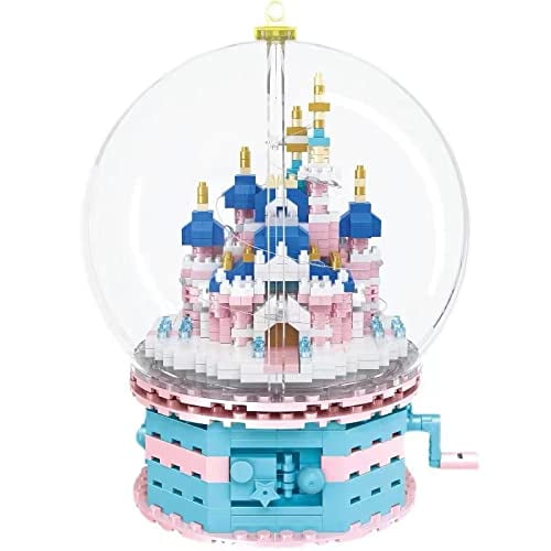 Set de microbloques N+C Pink Castle con 950 piezas para niños y adultos