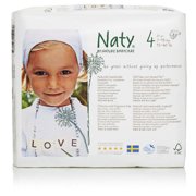 Naty by Nature Babycare Eco-Friendly Diapers, Size 4, 27 Diapers (Premium Disposable Diapers for Sensitive Skin)