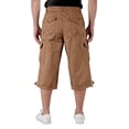 thumbnail image 5 of Mens Cargo Shorts Baggy 3/4 Long Shorts Below Knee Big and Tall Casual Summer Lightweight Elastic Waist Capri Cargo Pants with Pockets Coffee XL, 5 of 5