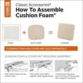 thumbnail image 4 of Classic Accessories Patio Bench/Settee Cushion Foam - 3" Thick - High-Density Foam, 54"W x 18"D x 3"T (61-044-010944-RT), 4 of 17