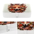 thumbnail image 4 of Fragmented Flowers Elegant PU Leather Display Case with Removable Compartment for Earring Organizer and Necklace Holder - Portable Storage Box, 4 of 6