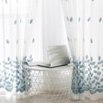thumbnail image 2 of Rideau de Fenêtre Mode Broderie Feuille Voile Rideau Transparent pour Chambre, 2 of 7