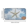 thumbnail image 5 of Shiartex Starfish Corals Ocean Printing Floor Mats Absorbent Welcome Entrance Doormat Felt for Home Entrance 19.68*39.37 in, 5 of 6