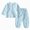 G831-Sky Blue, variant on HFHAPW Toddler Baby Girl Pajamas Long Sleeve Button Down Shirts Pants Kids Sleepwear Pjs,18-24 M