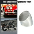 thumbnail image 6 of Unique Bargains 1pcs OD 4.49 Inch 45 Degree SS304 Stainless Steel Bend Tube Exhaust Elbow Pipe for Car Silver Tone, 6 of 6