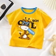 thumbnail image 2 of KPOPLK Cotton Baby Boys T-Shirts Short Sleeve Shirt for 6 9 12 Months 2t 3t 4t Summer Crew Neck Graphic Print Tops for Boy Toddlers(18-24 Months,Light Blue), 2 of 5
