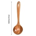 thumbnail image 3 of Clearance Tableware under $20 Travelwant Wooden Kitchen Utensils Spoons Non Stick Spatula Cooking Utensils Wood Spatula Slotted Spatula Angled Turner Spatula Serving Cooking Spoon, 3 of 3