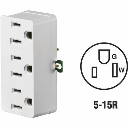 Leviton 3-To-2 Multi-Outlet Tap TRIPLE, Each