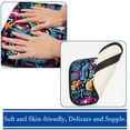 thumbnail image 3 of Graffiti Soft Comfortable Furry Printed Armrest Cover Car Armrest Mat Armrest Accessory 12.5x8.2 Inch, 3 of 6