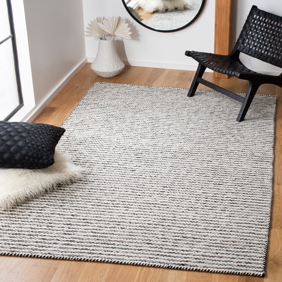 Safavieh Kilim Fallon Striped Area Rug, Black/Ivory, 5' x 8'