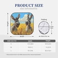 thumbnail image 4 of Yiaed Funny Countryside Donkey Print Car Front Windshield Sun Shade,Foldable Anti-UV Car Sunshade for Front Window for Most Vehicles-Small, 4 of 5