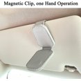 thumbnail image 3 of Fymlhomi Sunglasses Holders for Car Sun Visor, Magnetic Leather Glasses Eyeglass Hanger Clip for Car, Ticket Card Clip Eyeglasses Mount, Car Visor Accessories, 3 of 14