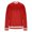 Red, variant on Men's Crew Neck Sweatshirt Fuzzy Fleece Trim Casual Long Sleeve Pullover Tops with Front Pocket
