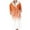 Orange, variant on Fanxing Women Striped Gradient Robes Plush Lined House Thermal Sleepwear Robe Casual Cozy Shaggy Long Bathrobe with Belt Orange M