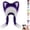 Purple, variant on Women's Hats & Caps Furry Animal Ear Braided Plush Warm Winter Cosplay Hat Winter Hats for Women Green One Size