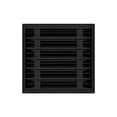 thumbnail image 2 of BUILDMART - 12x12 Modern AC Vent Cover - Decorative Black Aluminum Air Vent - Standard Linear Slot Diffuser - Heating and Cooling Register Grille for Ceiling, Walls & Floors - Texas Buildmart, 2 of 8