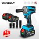thumbnail image 2 of Yofidra 1000N.m 20V Llave de impacto eléctrica sin escobillas Llave de vaso inalámbrica Batería de iones de litio de 1/2 pulgada para batería Makita de 18 V, 2 of 5