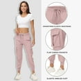 thumbnail image 5 of Women's Lightweight Hiking Cargo Pants Outdoor Quick Dry Casual Travel Sweatpants Joggers Elastic Waist Button Pockets, 5 of 7