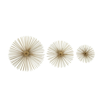 metal starburst gold decor modern decmode metallic dcor piece star