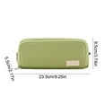 thumbnail image 3 of Large Capacity Pencil Case, Waterproof Cloth Pencil Box, Multi Compartment Storage Organizer for Pencils Rulers and Small Items, Portable Zipper Closure, Durable Washable Travel Stationery Bag, 3 of 7