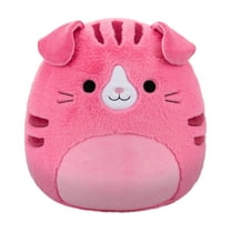 Squishmallows FuzzAMallow Official 5 inch Geraldine the Pink Scottish Fold Cat - Child's Ultra Soft Plush Toy