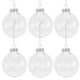 thumbnail image 1 of 6 adornos navideños de plástico, esferas planas de 8 cm, rellenables, para colgar en el árbol de Navidad. Disco plano para manualidades, decoración navideña y bodas. Transparentes., 1 of 8