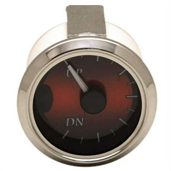Beede Boat Trim Gauge 960626 | Stratos 7E536 Mercury 2 Inch Silver Red