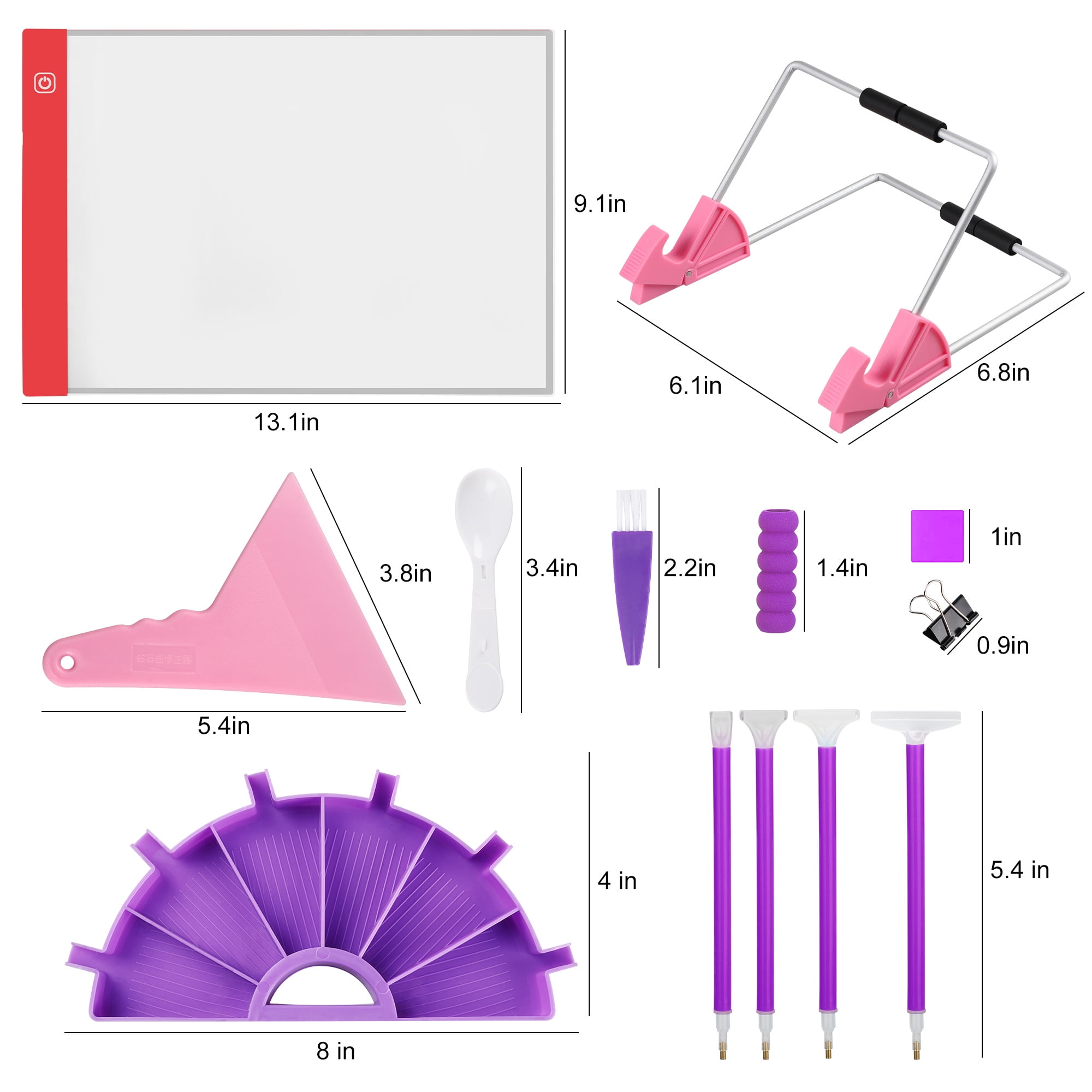 EEEkit A4 LED Light Pad for Diamond, 5D Diamond Painting Accessories Full Drill for Adults