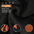 thumbnail image 3 of Neck Gaiter Face Mask for Men Women 2 Pack Knit Fabric Warmer Cover Outdoor Sports Black Orange, 3 of 8