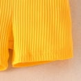 thumbnail image 4 of Gerichy Girls Summer Outfits, Toddler Kids Girls Summer Short Bubble Sleeve Tops Blouse Solid Skirt Outfit Clothes Set 2PCS, 4 of 7
