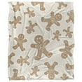 thumbnail image 2 of LOGOVISION Gingerbread Silky Touch Back Super Soft Throw Blanket 50' x 60', 2 of 6