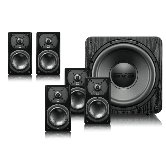 SVS Prime Satellite 5.1, Reference Home Theater System, Featuring (5) SVS Prime Satellite Spaeakers and SVS SB-1000 Pro Subwoofer - Black Ash