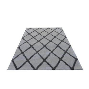 Noble House MORO2027999 7 ft. 9 in. x 9 ft. 9 in. Moro Rug, Cream & Grey