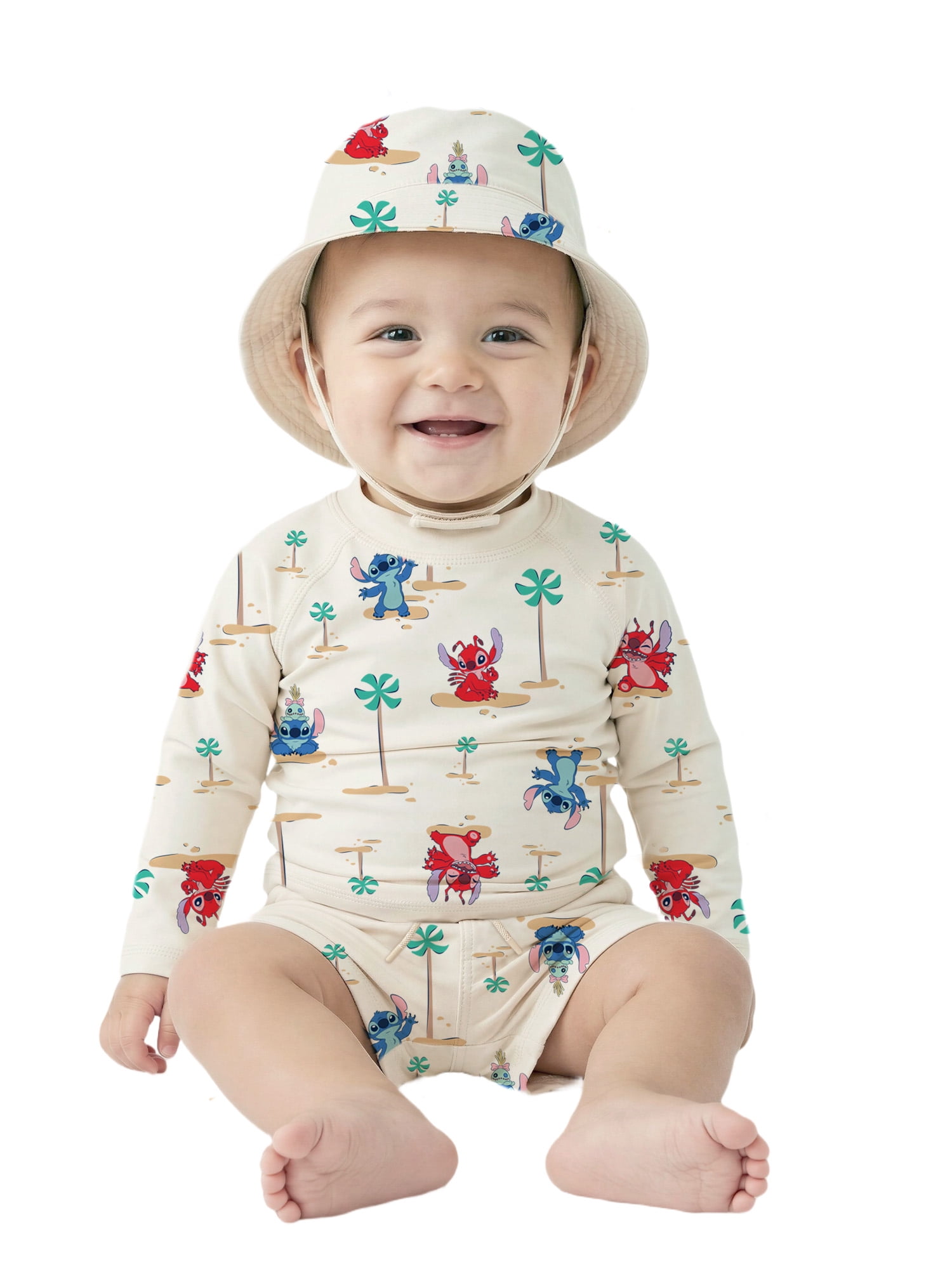 Character Baby Boy Rash Guard Swim Set with Hat, Sizes 0/3M- 12M