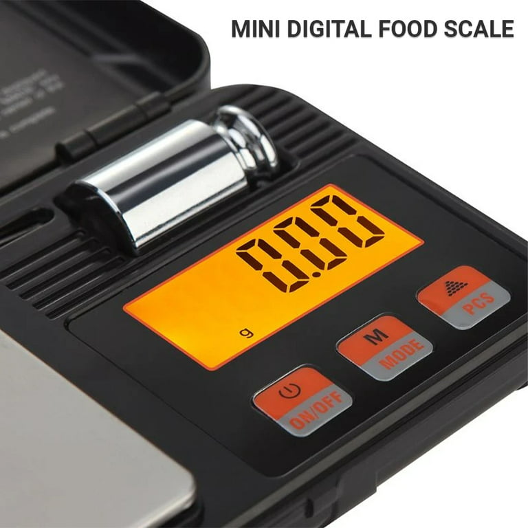 BLUELK Digital Food Scale,500gx0.01g Pocket Scale, Portable Small Scale  Grams and Ounces,Mini Weed Scale with LCD Display 