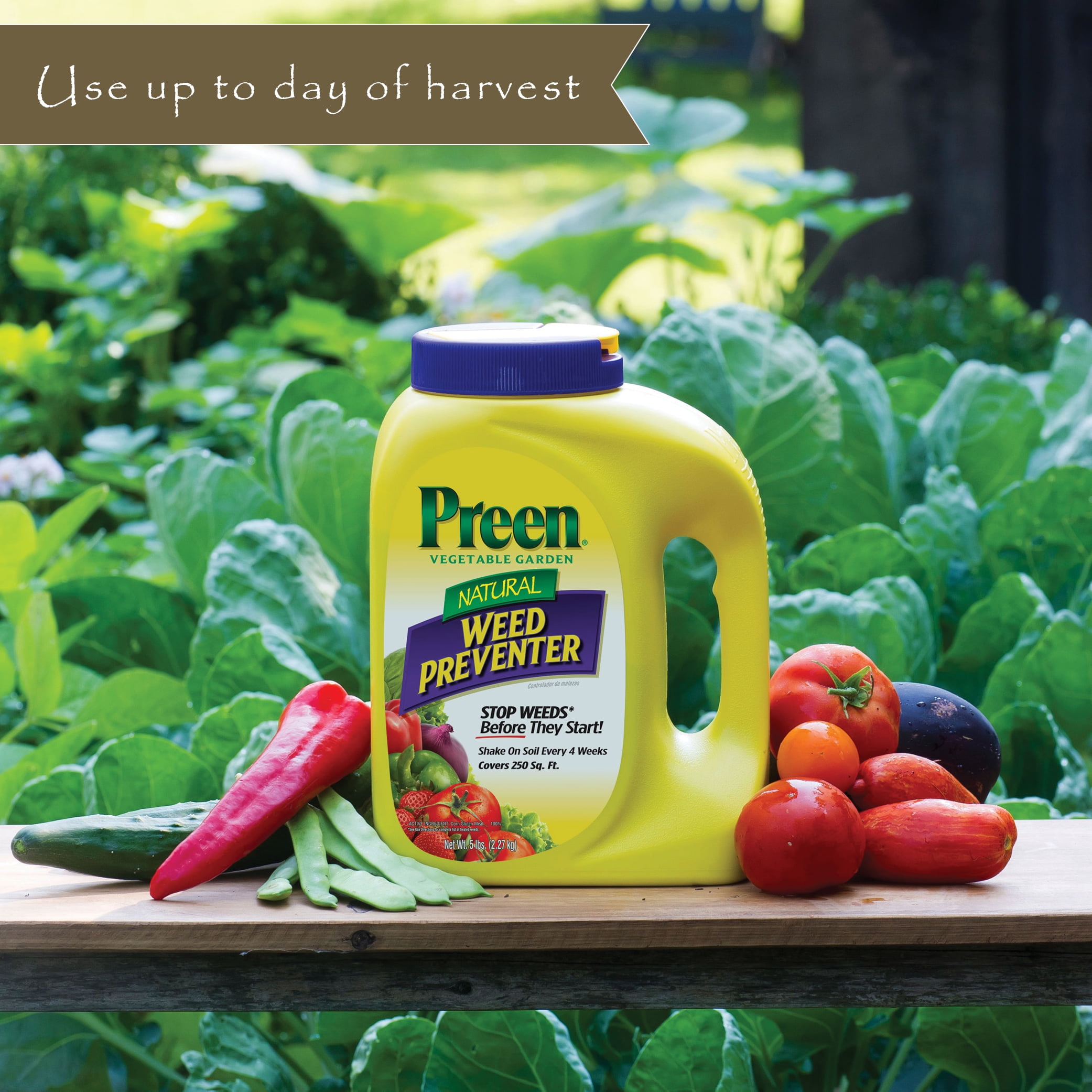 Preen Natural Vegetable Garden Weed Preventer - 5 lb. - Covers 250 sq. ft.