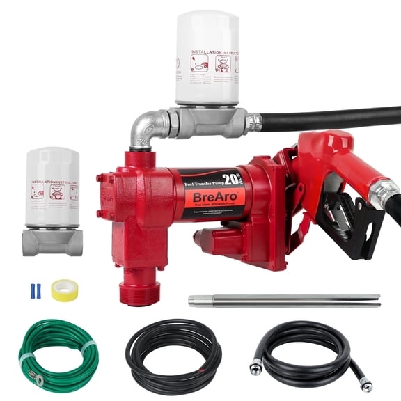 XUTUMM Fuel Transfer Pump, 20 GPM Fuel Pump Kit, Gasoline, Diesel, Kerosene